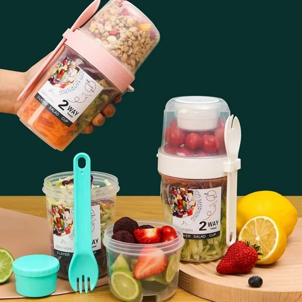 Baby Food Oatmeal - Portable Salad Cup Breakfast Cup Food