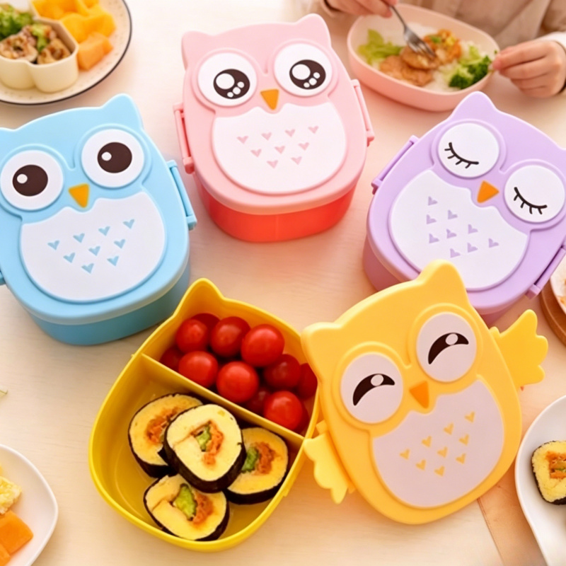 Baby Food Organizer - Portable Plastic Lunch Box for Children
