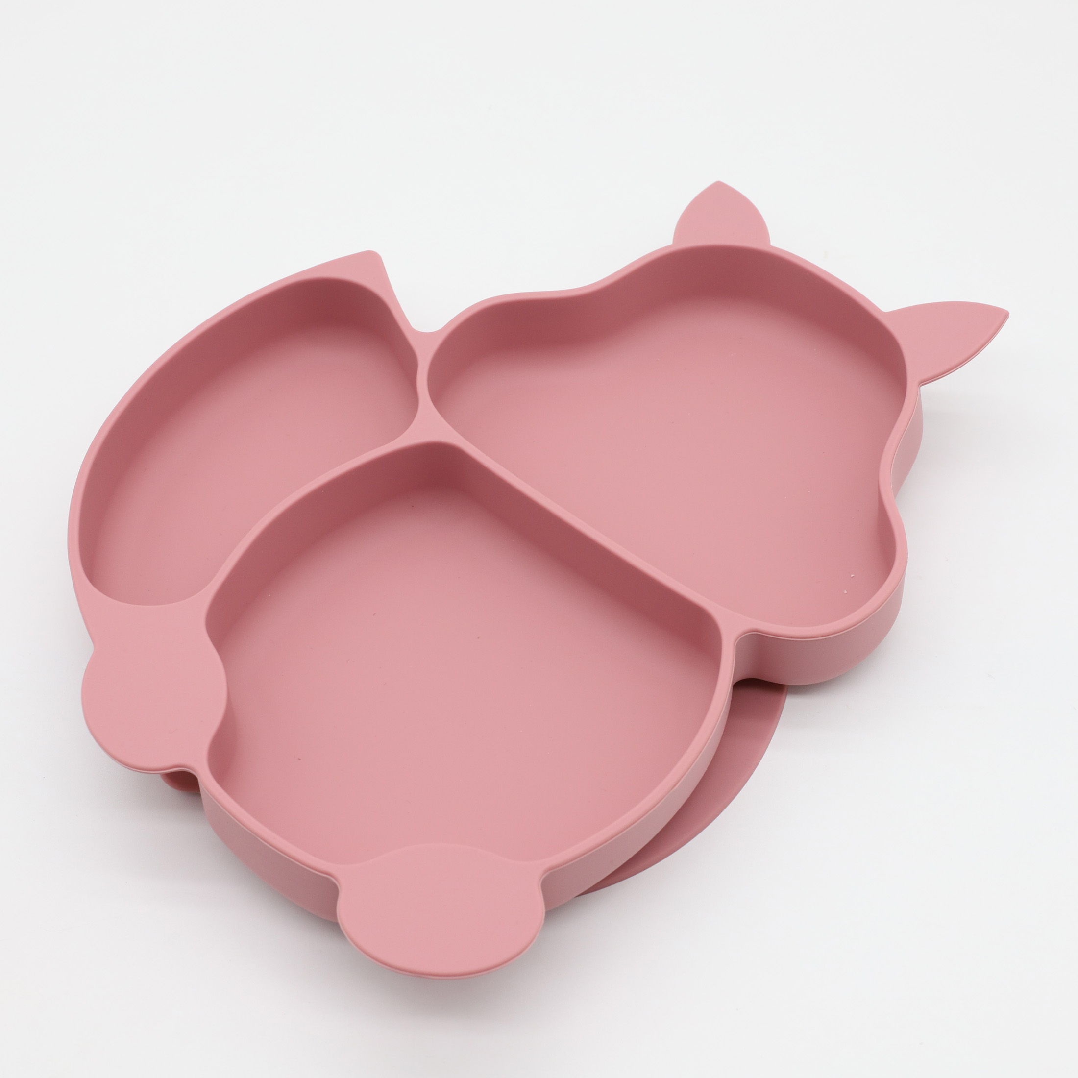 Baby Food Dinner - 3pcs silicone squirrel dinner plate with