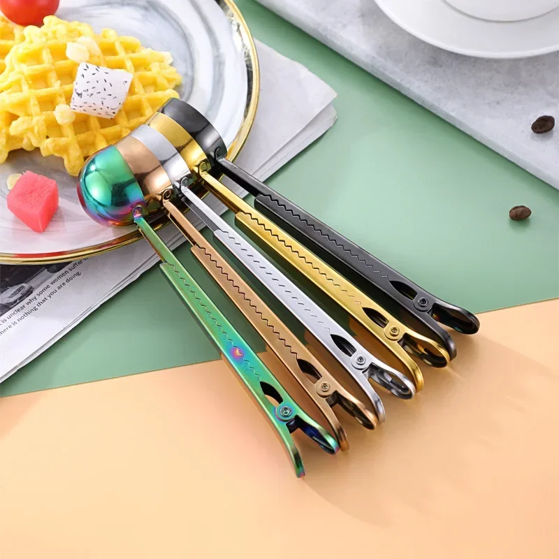 Baby Food Oatmeal - Coffee Spoon Clamp Stainless Steel Drinkware