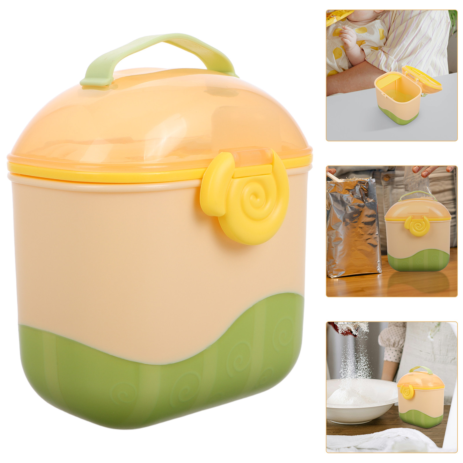 Baby Food For Travelling - Baby Multicompartment Milk Powder Dispenser Portable