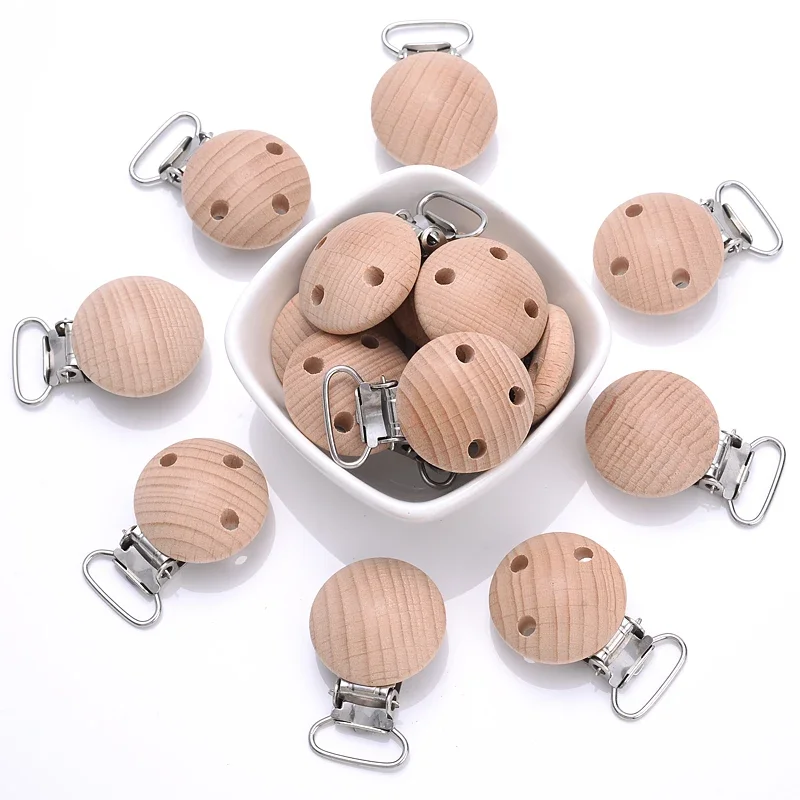 Baby Food Natural - vvocci 30mm Round Wood Pacifier Food