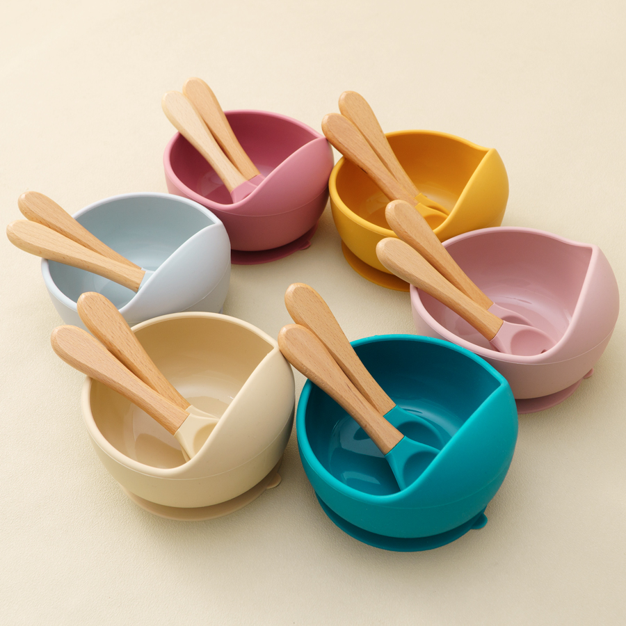 Baby Food Dispensing Spoon - Mamaplan 3PCS Baby Silicone Feeding Set