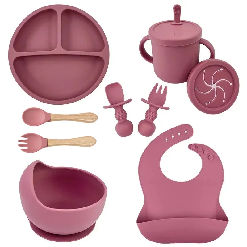 Baby Food Dispensing Spoon - Food Grade Silicone Child Dish Set