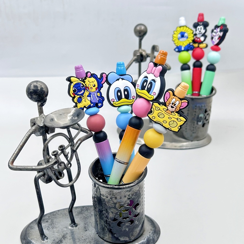 Baby Food Toy - 10PC DIY Cartoon Mini Silicone Beads