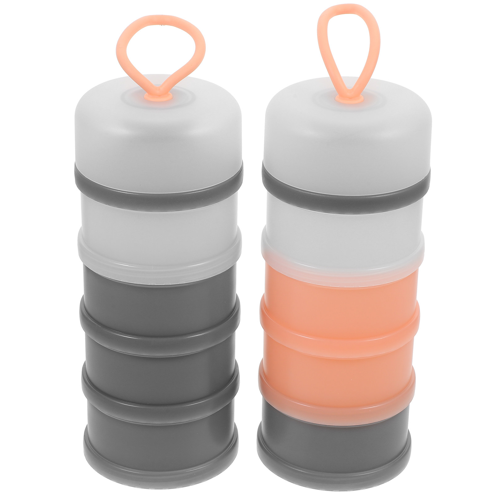Baby Food Organizer - 2Pcs Baby Formula Dispenser Stackable Leakproof
