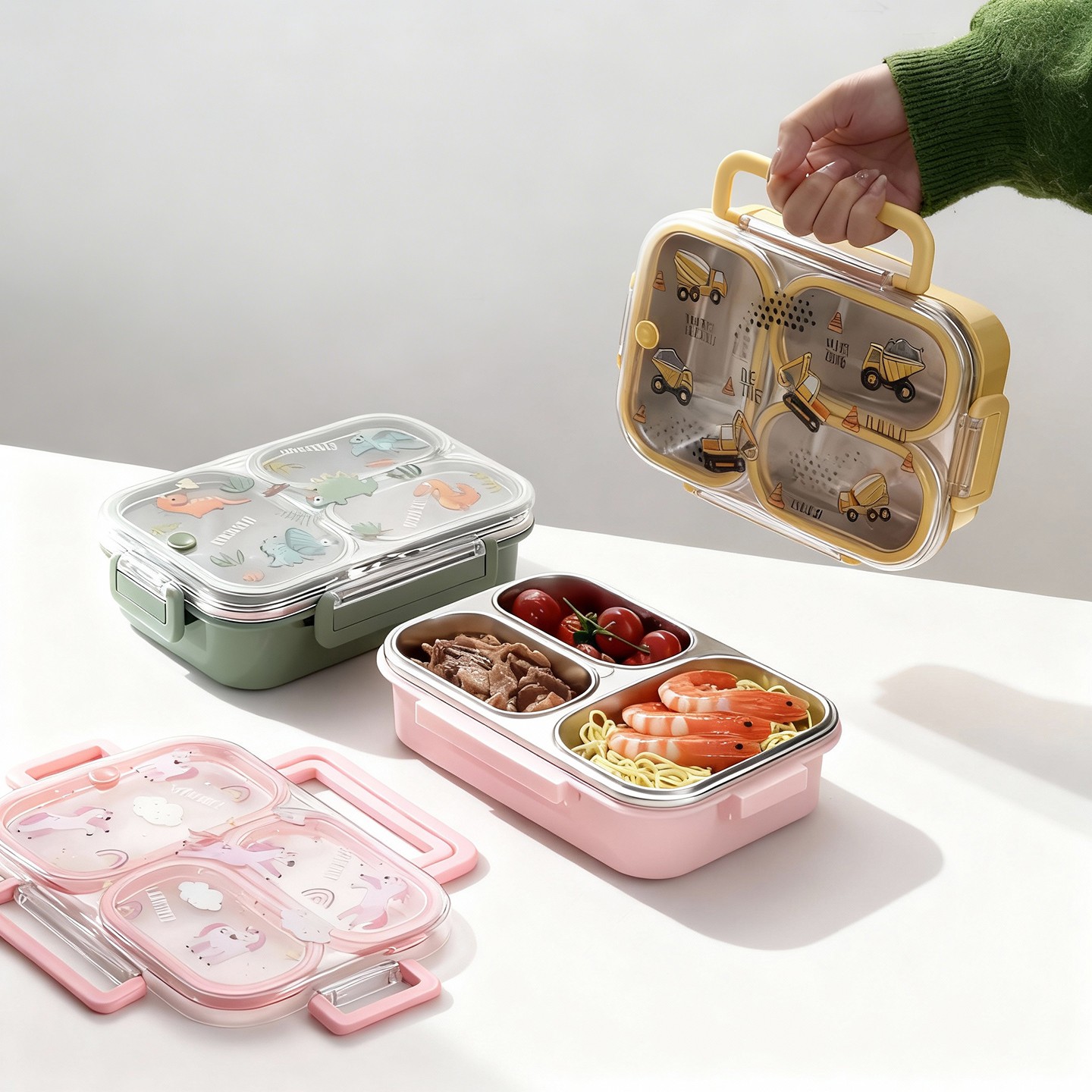 Baby Food Organizer - Large Capacity Cartoon Children Lunch Box