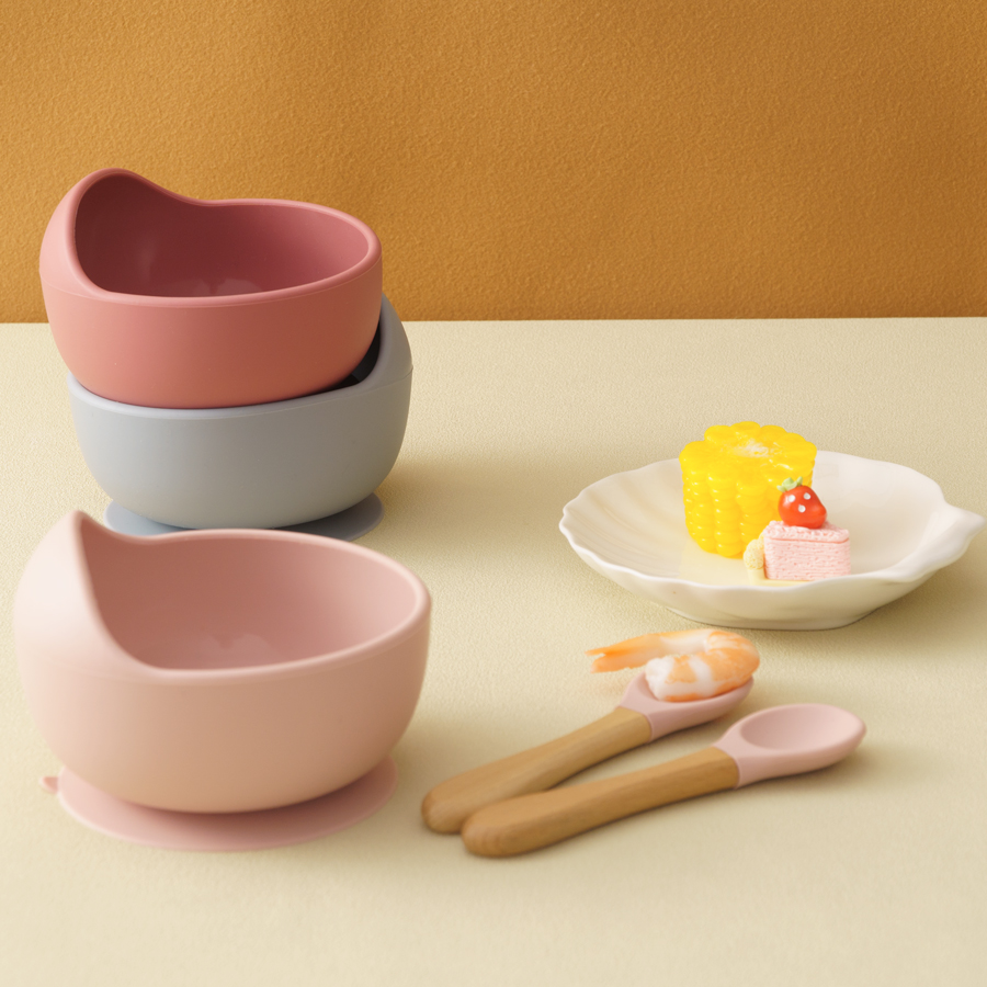 3PCS Baby Silicone Dinner Set  - Baby Food Dinner ulasan dan harga