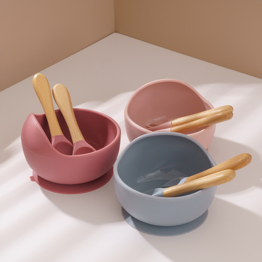 3PCS Baby Silicone Dinner Set  - Baby Food Dinner ulasan dan harga