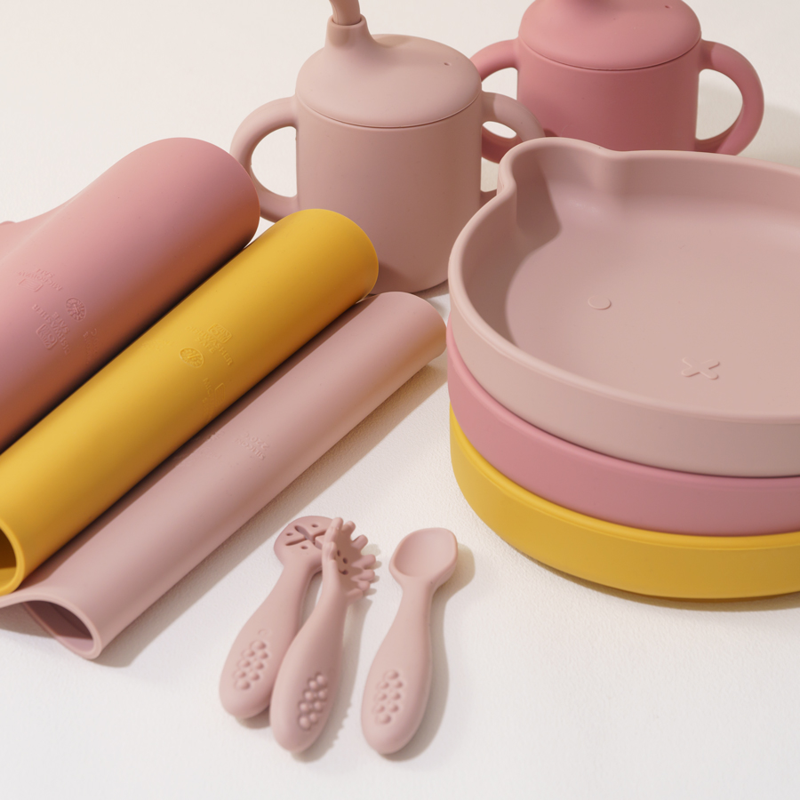 8PCS Silicone Baby Feeding Set - Baby Food Dinner ulasan dan harga