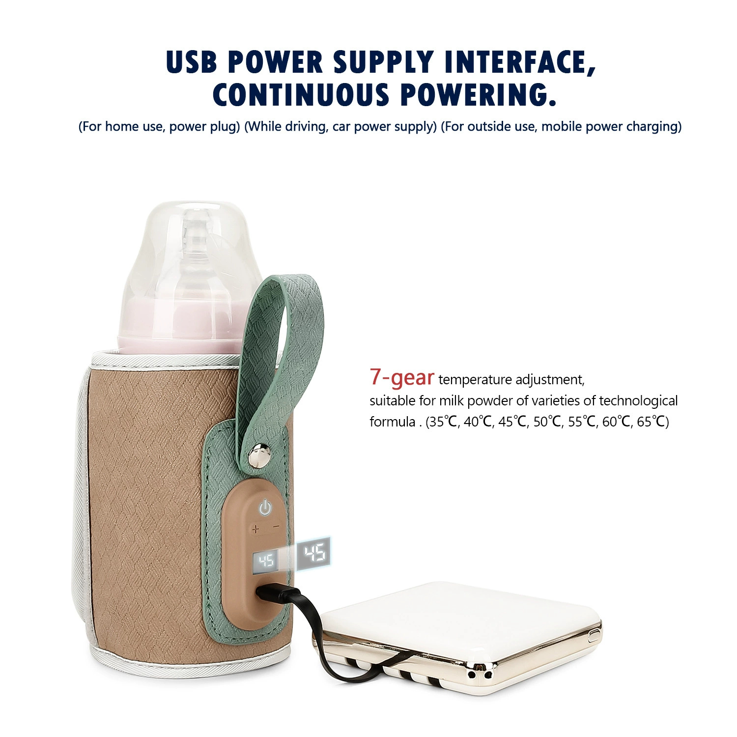 Baby Bottle Warmer Bag USB Pow - Baby Food For Travelling ulasan dan harga
