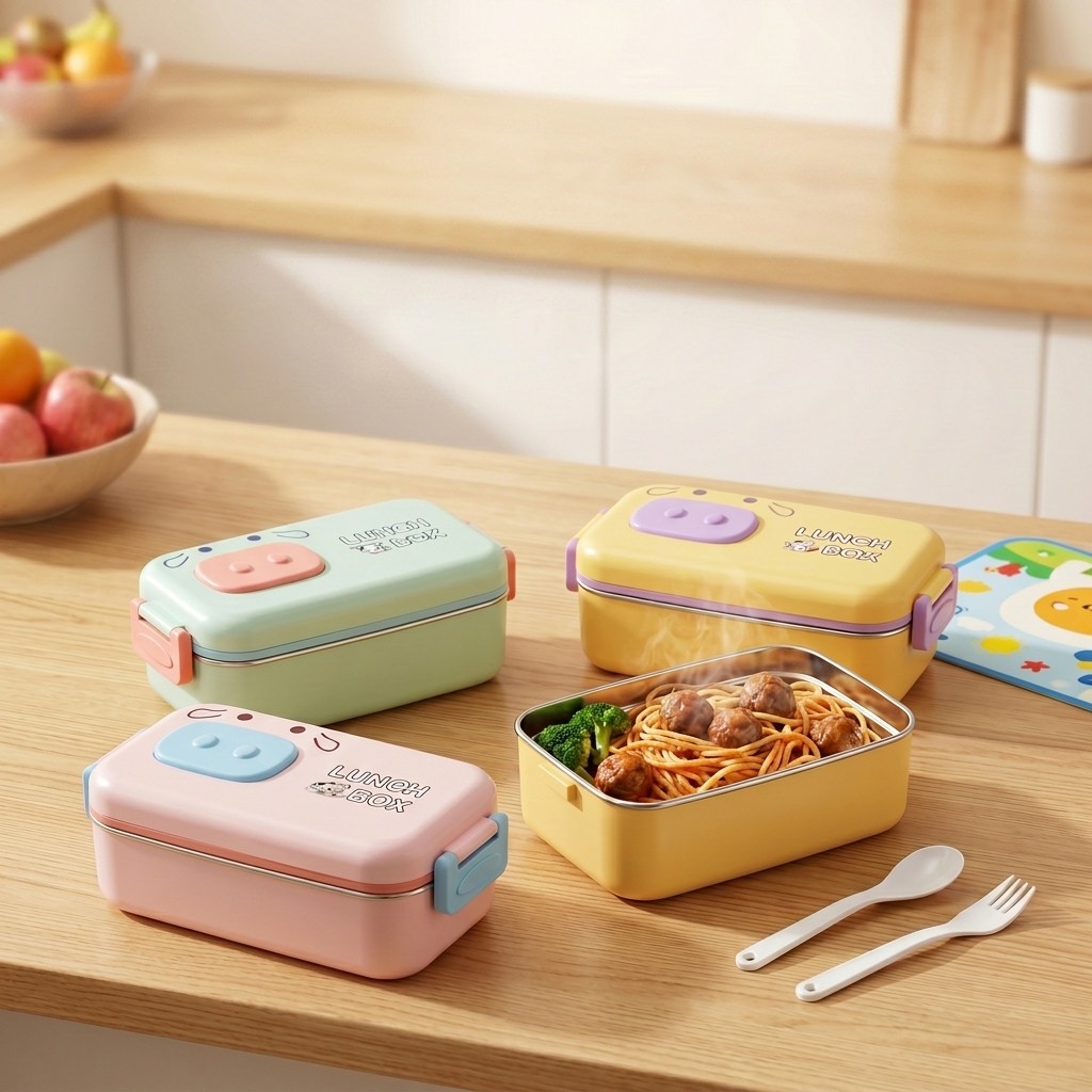 304 Stainless Steel Bento Box  - Baby Food Organizer ulasan dan harga