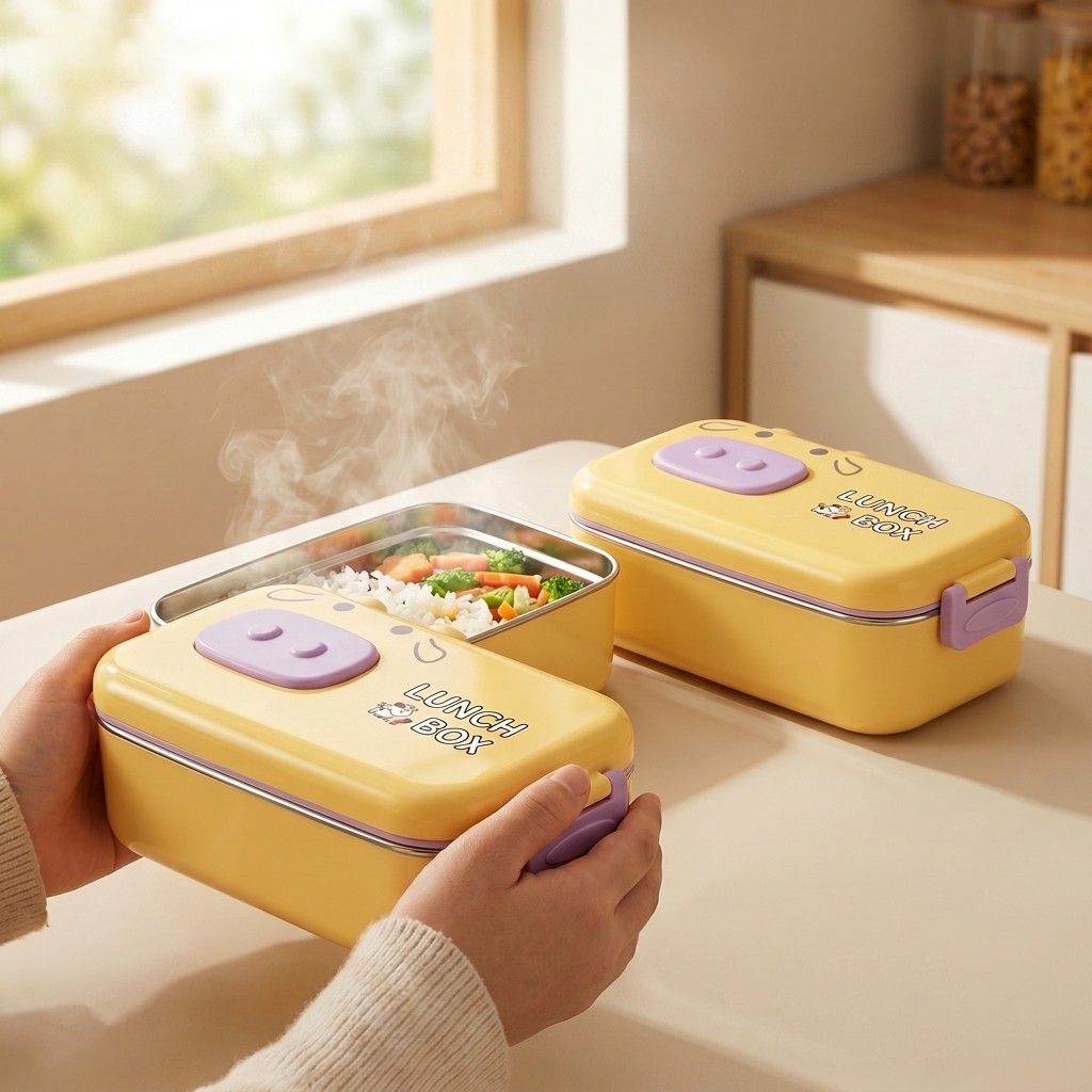 304 Stainless Steel Bento Box  - Baby Food Organizer ulasan dan harga