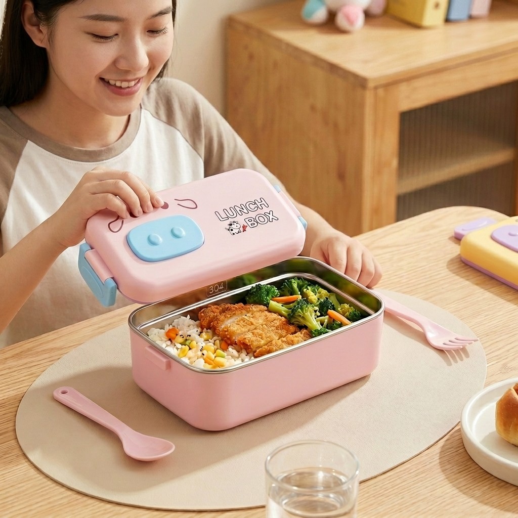 304 Stainless Steel Bento Box  - Baby Food Organizer ulasan dan harga