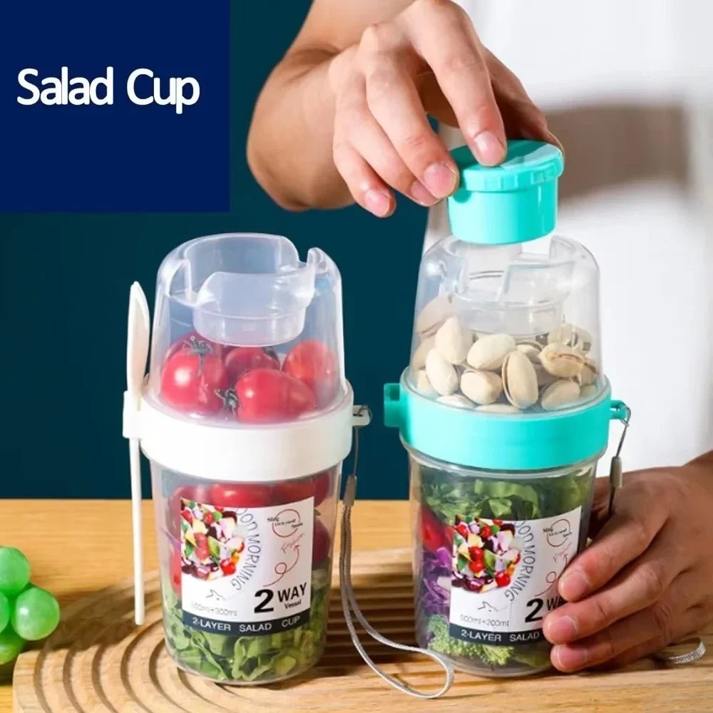 Portable Salad Cup Breakfast C - Baby Food Oatmeal ulasan dan harga