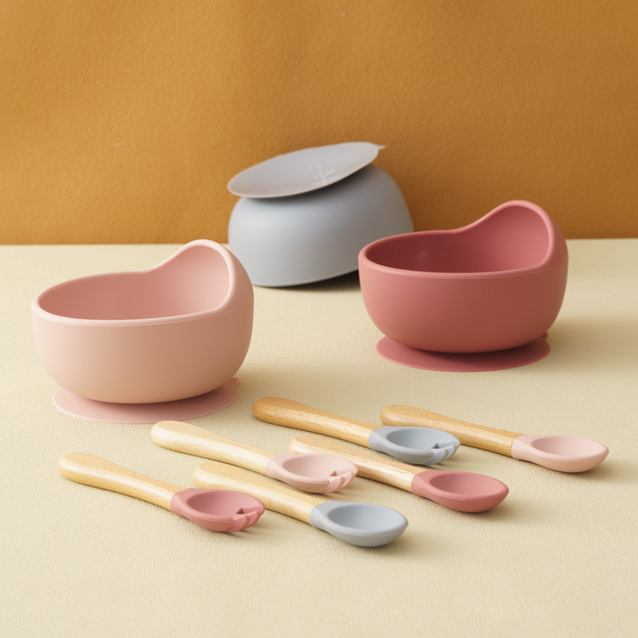 3Pcs Silicone Baby Feeding Bow - Baby Food Dispensing Spoon ulasan dan harga