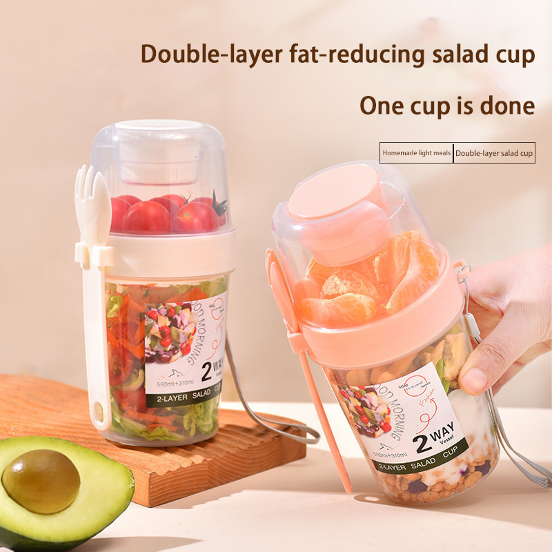 Portable Breakfast Salad Cup W - Baby Food Oatmeal ulasan dan harga