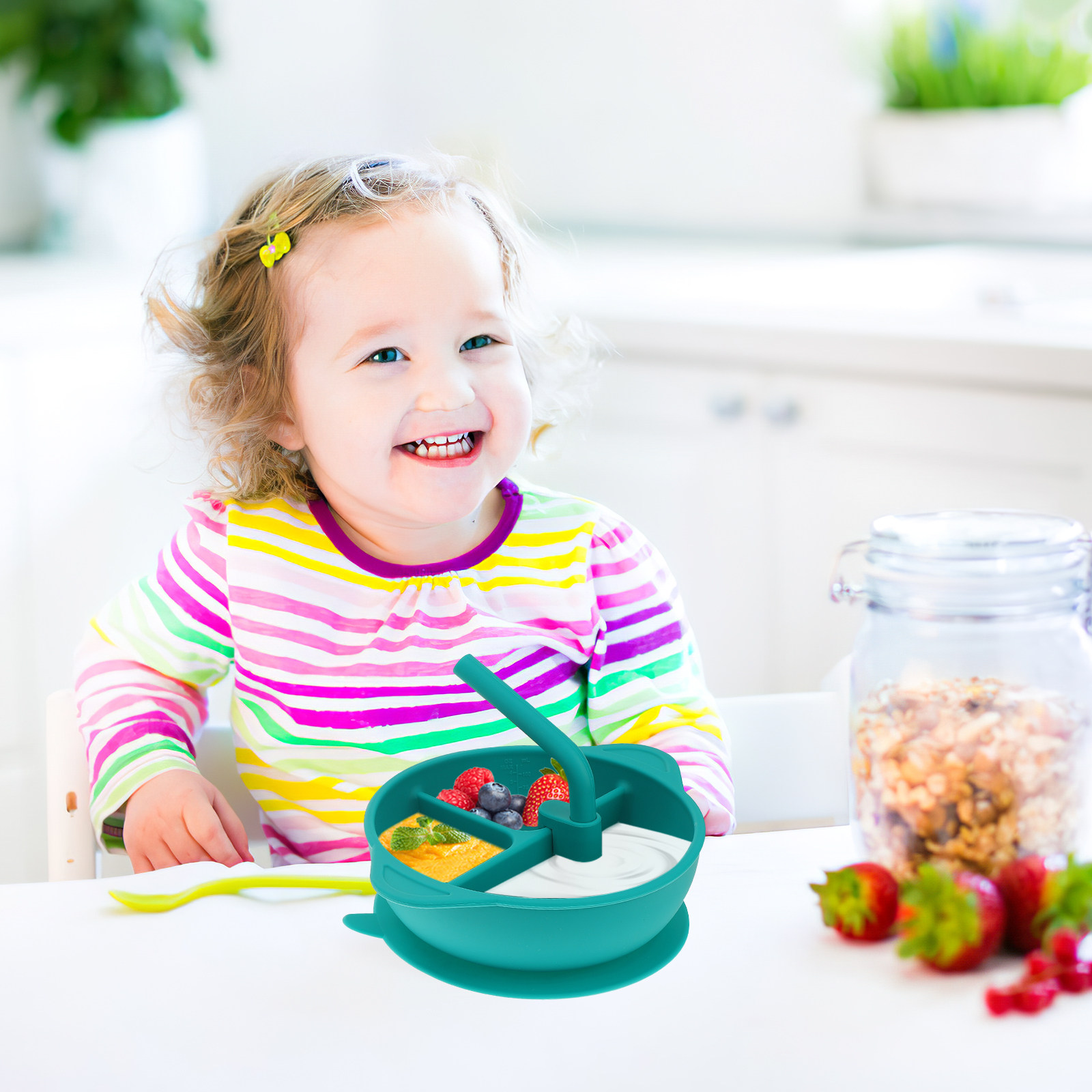 1Pcs Anti-Break Silicone Dinne - Baby Food Dinner ulasan dan harga