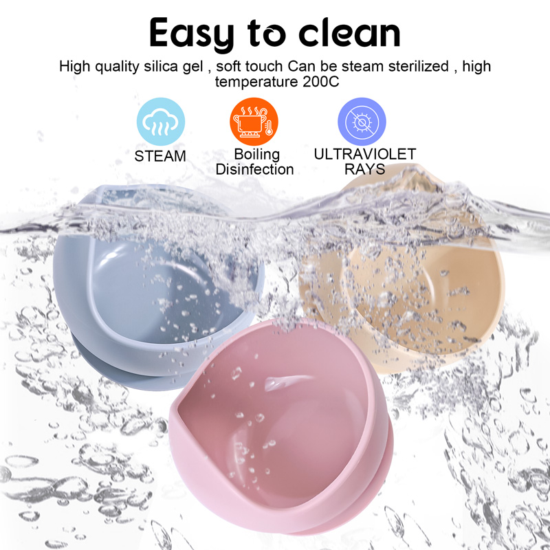 2PC Silicone Sucker Bowl Feedi - Baby Food Dinner ulasan dan harga