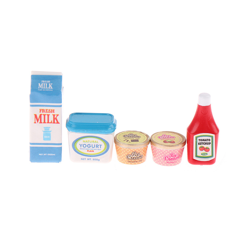 5Pcs/Set 1:12 Dollhouse Access - Baby Food Toy ulasan dan harga