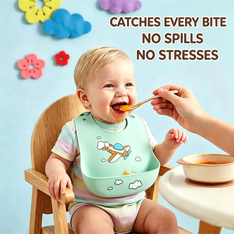 Silicone Baby Feeding Bib Wate - Baby Food Eat ulasan dan harga