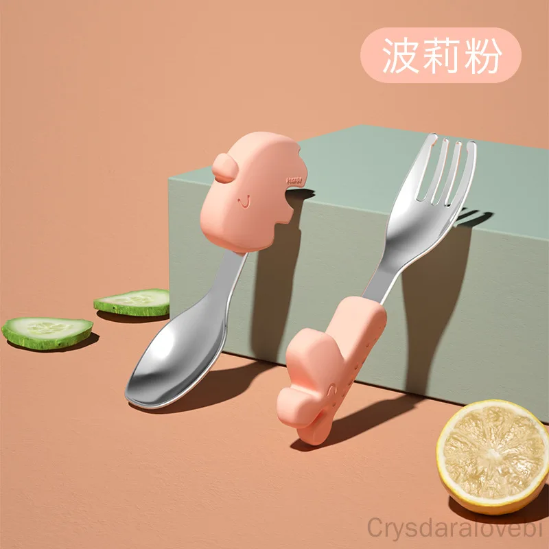 1setElephant Short Fork Spoon  - Baby Food In Japan ulasan dan harga