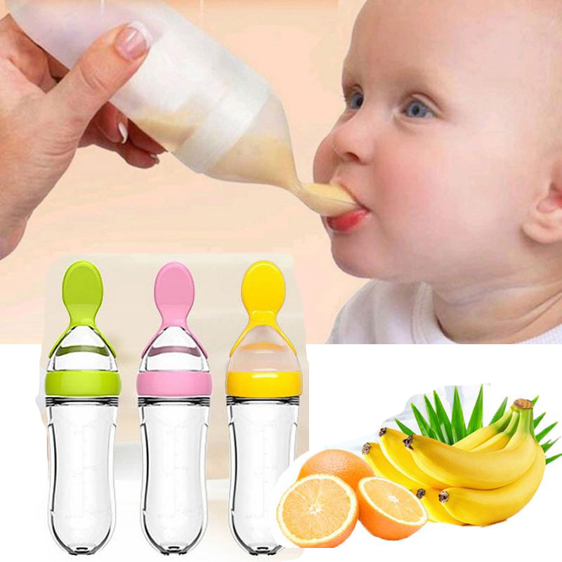 Hot Selling Baby Feeding Silic - Baby Food Dispensing Spoon ulasan dan harga
