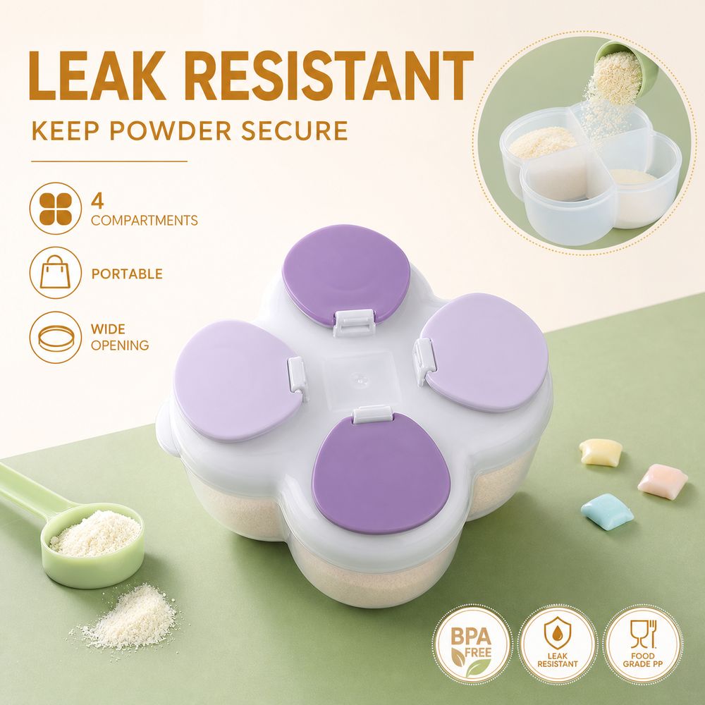 Partitioned Formula Dispenser  - Food Box Baby ulasan dan harga