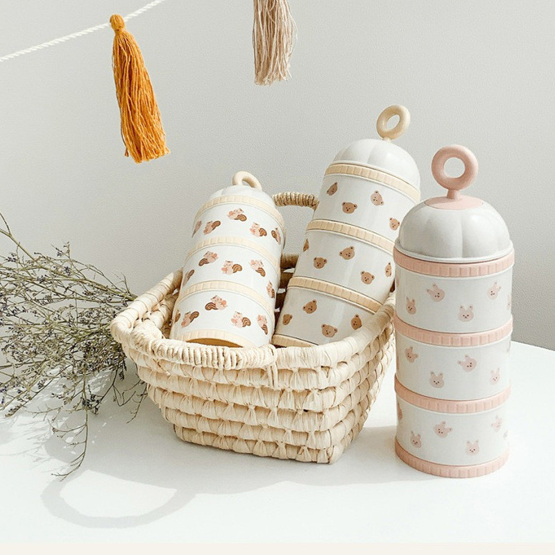 Cute Bear Milk Powder Box Baby - Food Box Baby ulasan dan harga