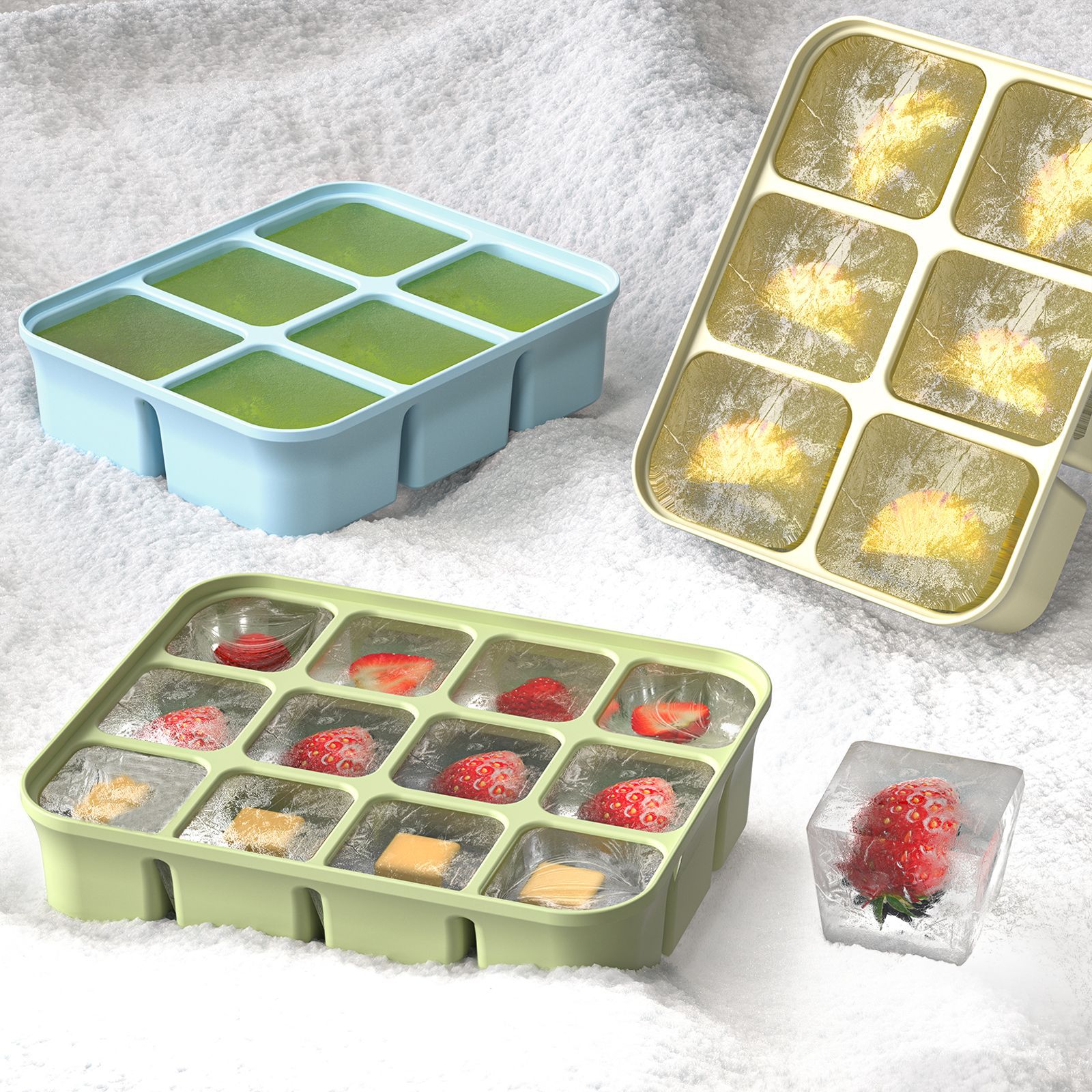3Pcs Silicone Baby Food Freeze - Baby Food Homemade ulasan dan harga