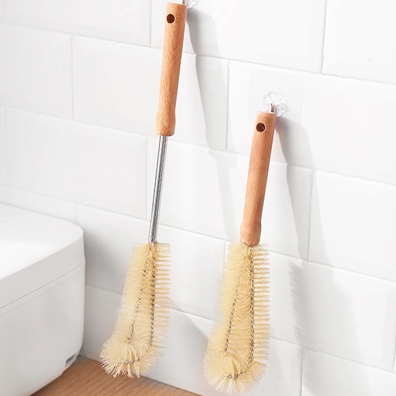 Long Wooden Handle Bottle Brus - Baby Food Dispensing Spoon ulasan dan harga