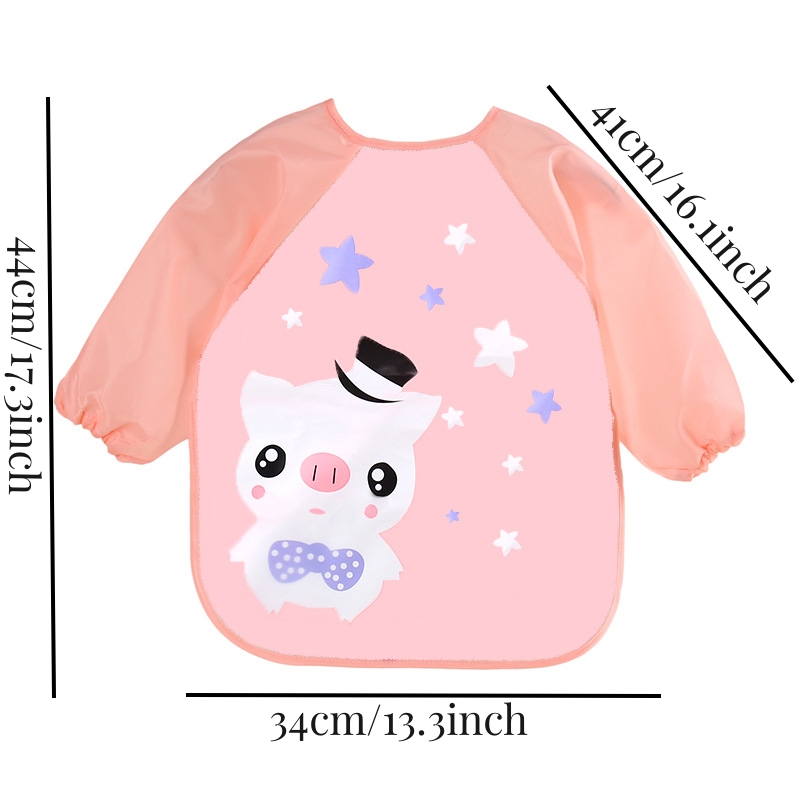 Waterproof EVA Full Sleeve Bab - Baby Food Eat ulasan dan harga