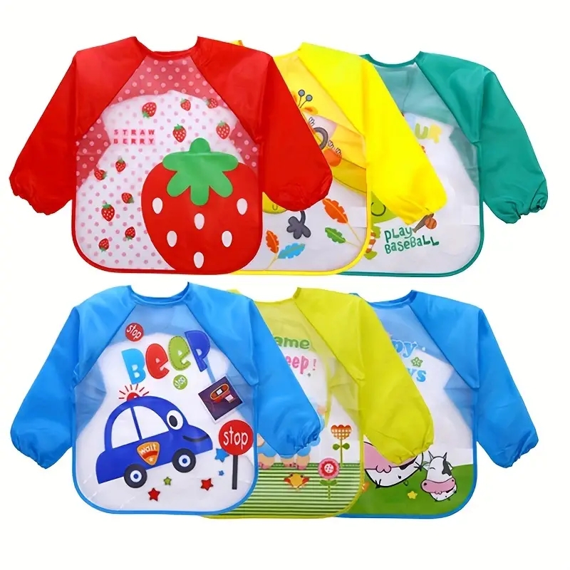 Waterproof EVA Full Sleeve Bab - Baby Food Eat ulasan dan harga