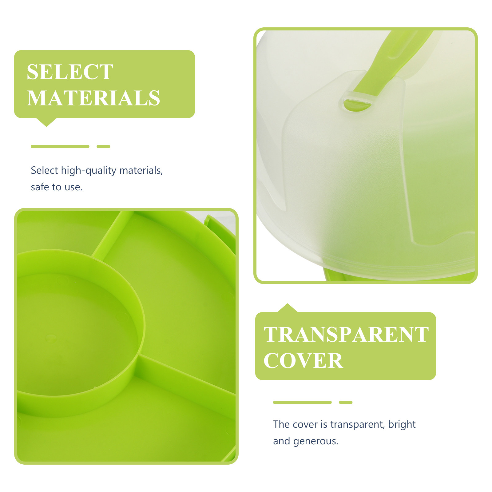 1Pcs 8 Inch Round Transparent  - Baby Food Usa ulasan dan harga