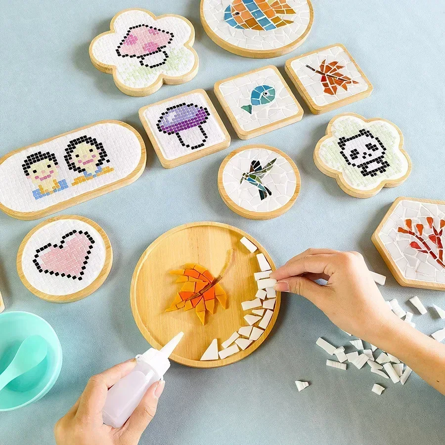 Handmade DIY Mosaic Cup Mat Bo - Baby Food Eat ulasan dan harga