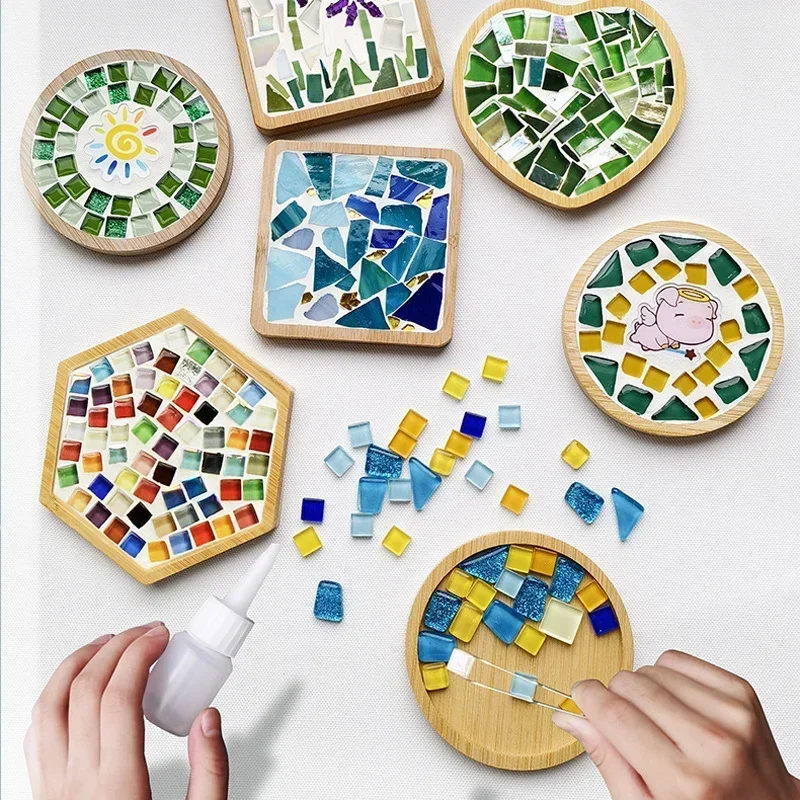 Handmade DIY Mosaic Cup Mat Bo - Baby Food Eat ulasan dan harga