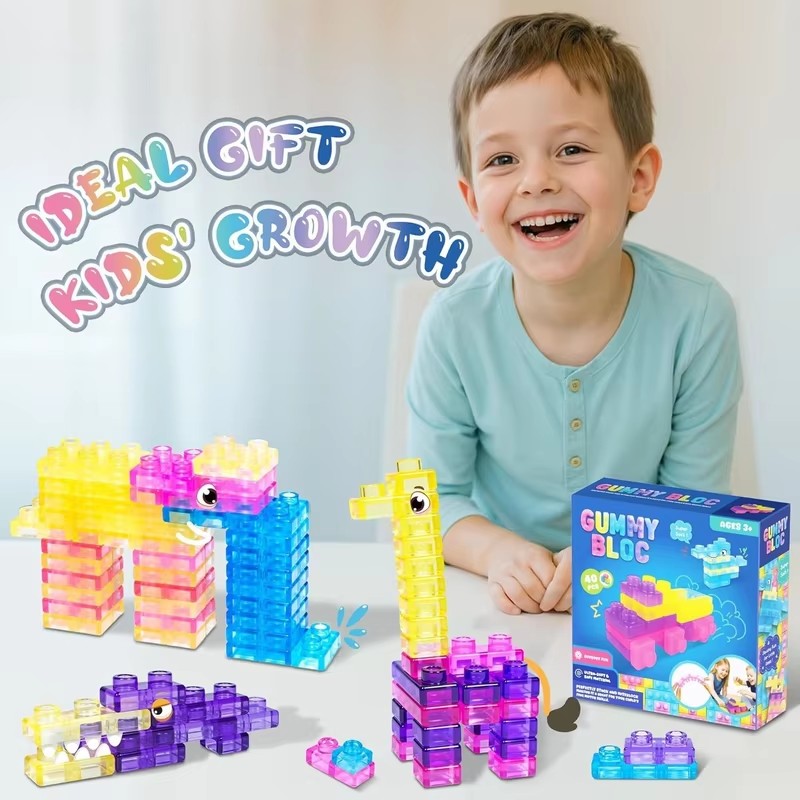 40PCS Magic Gummy Bloc Soft Bu - Baby Food Toy ulasan dan harga