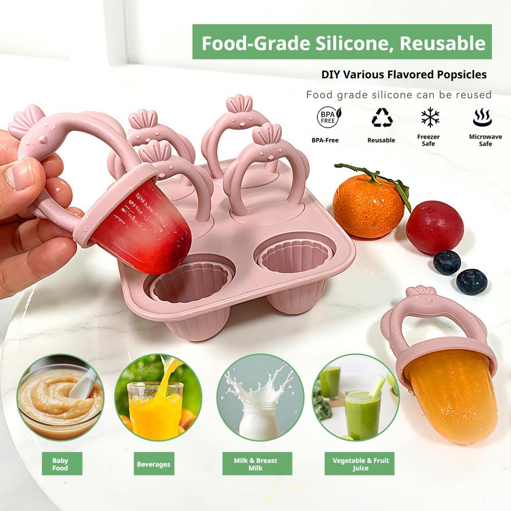 1set Silicone Popsicle Mold Si - Baby Food Homemade ulasan dan harga