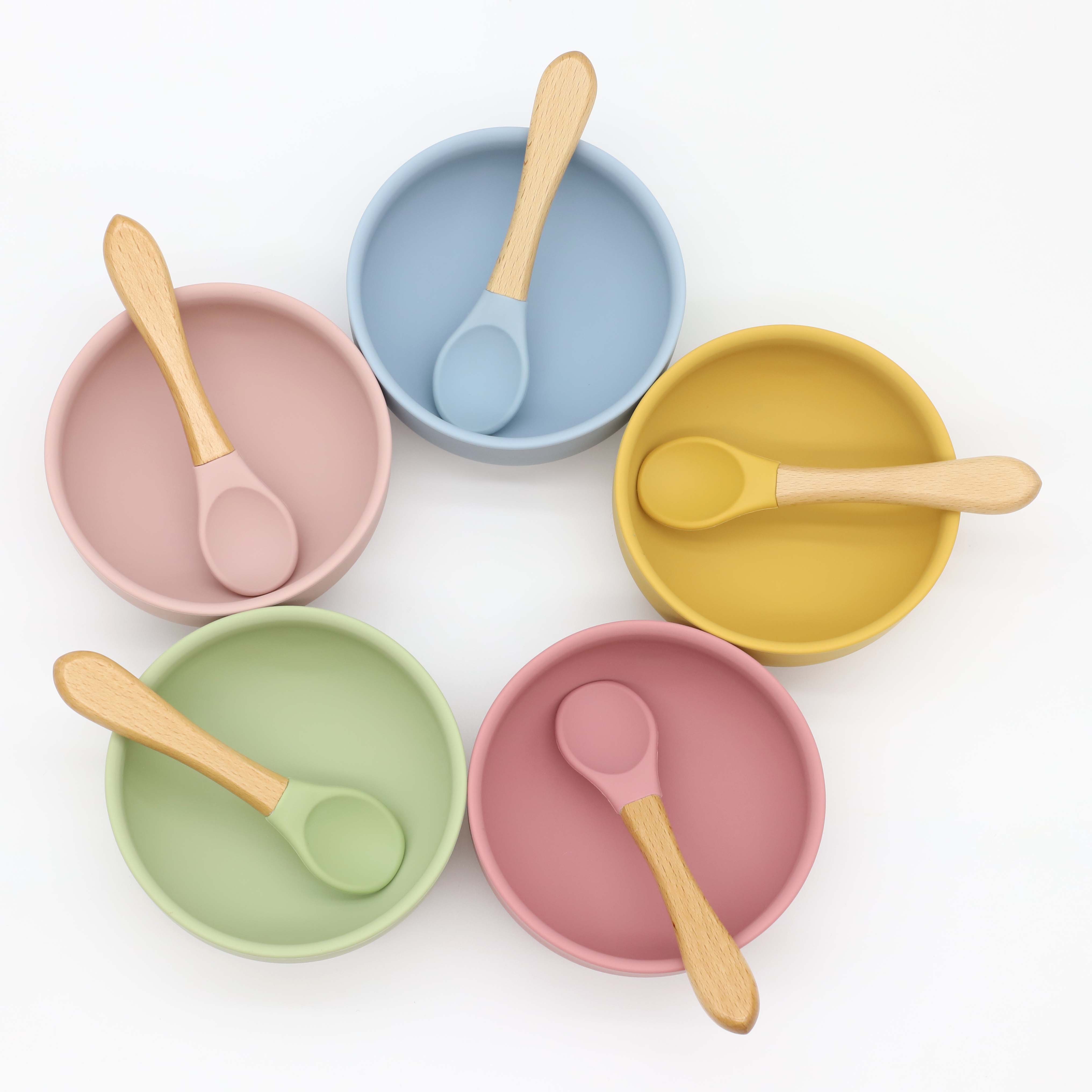 Silicone bowl with suction cup - Baby Food Dispensing Spoon ulasan dan harga