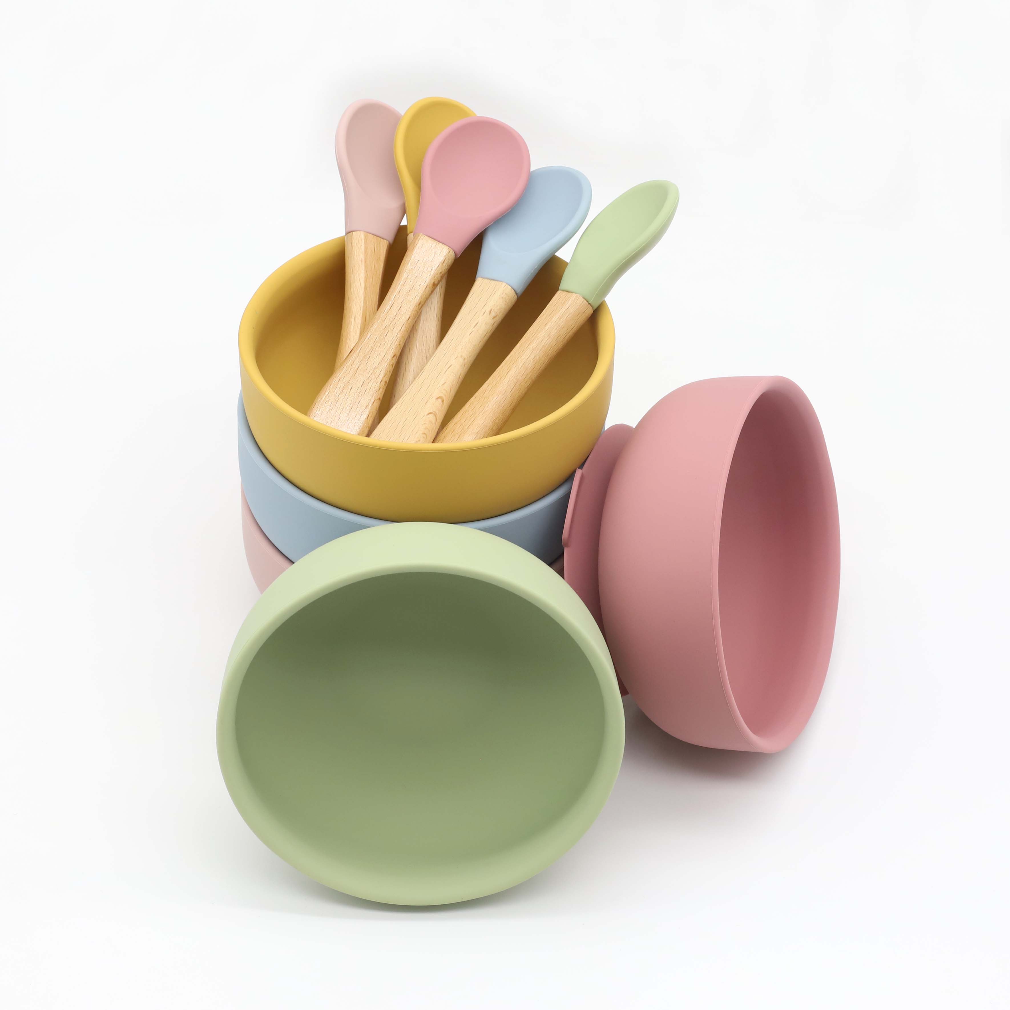 Silicone bowl with suction cup - Baby Food Dispensing Spoon ulasan dan harga