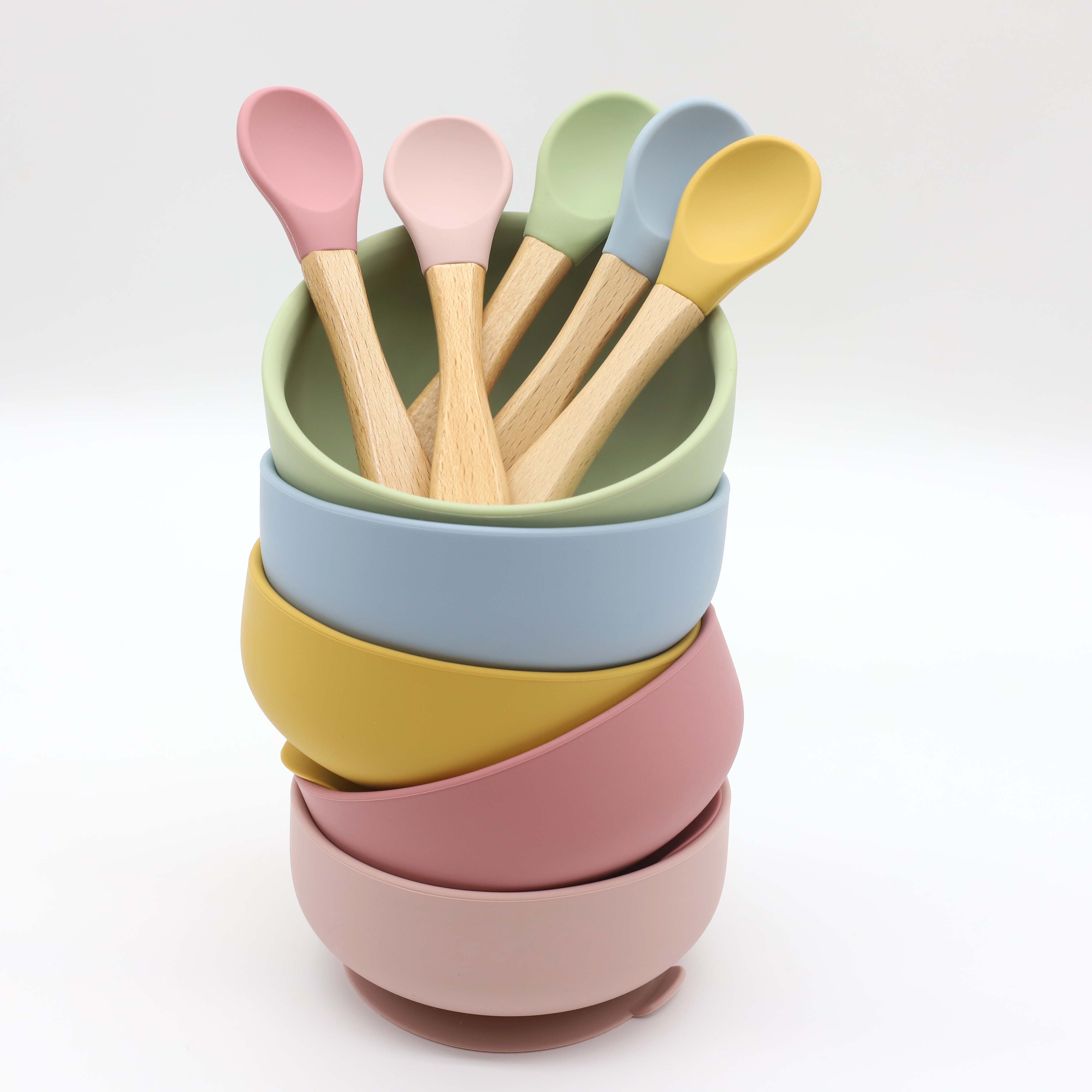 Silicone bowl with suction cup - Baby Food Dispensing Spoon ulasan dan harga