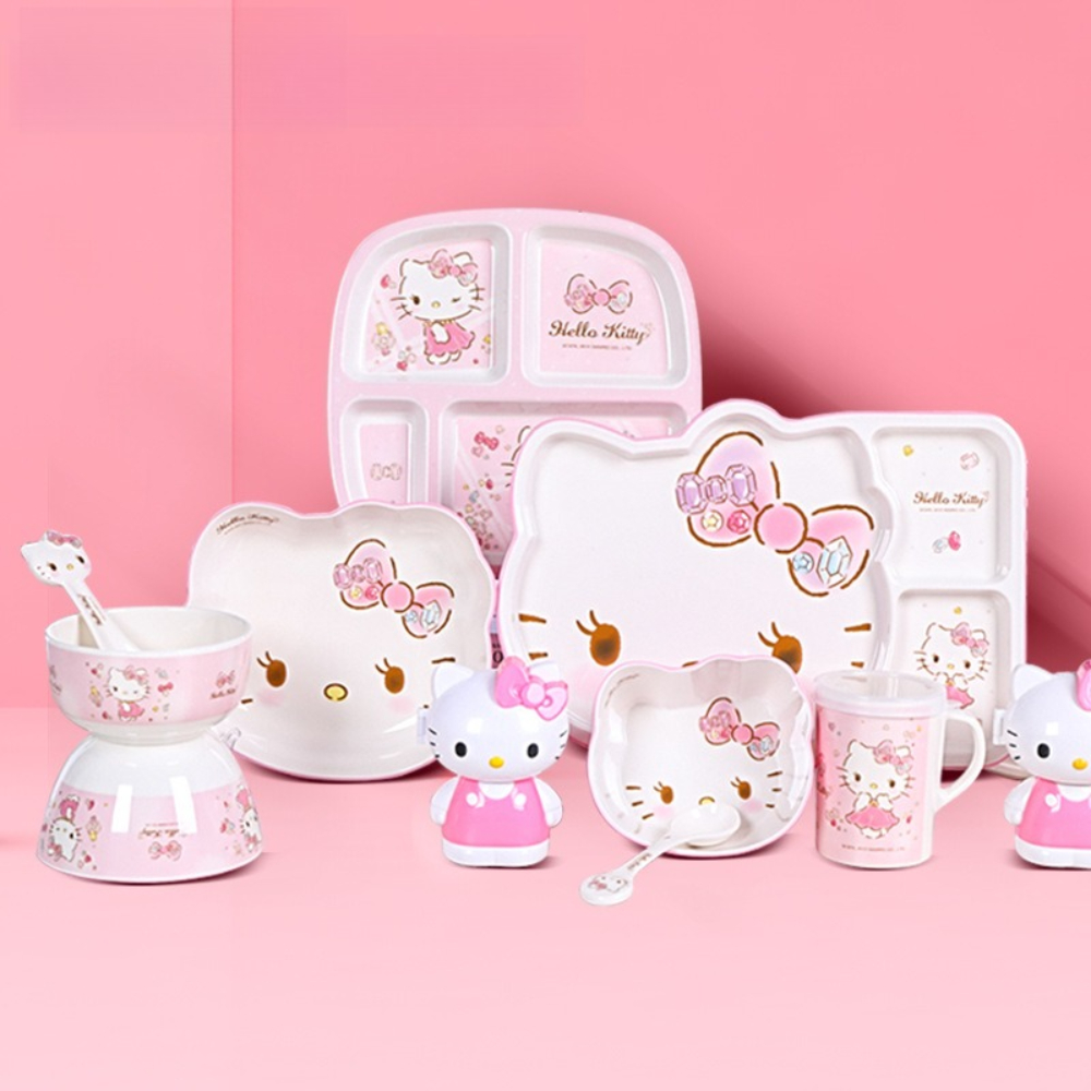Sanrio Tableware Hello Kitty T - Baby Food Dinner ulasan dan harga
