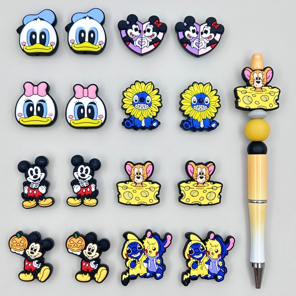 10PC DIY Cartoon Mini Silicone - Baby Food Toy ulasan dan harga