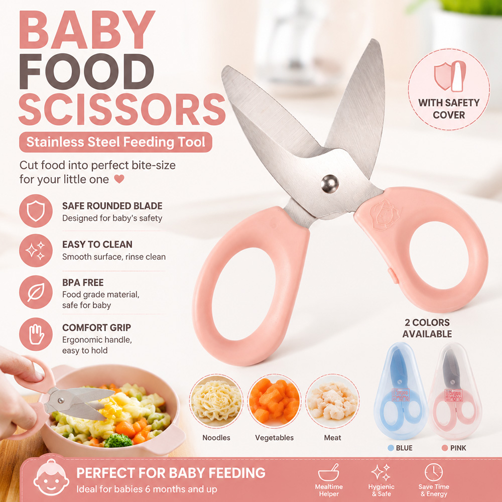 Baby Food Scissors Stainless S - Baby Food Usa ulasan dan harga