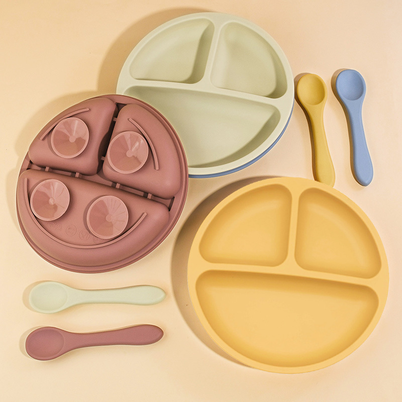 5Pcs Silicone Baby Feeding Set - Baby Food Dispensing Spoon ulasan dan harga