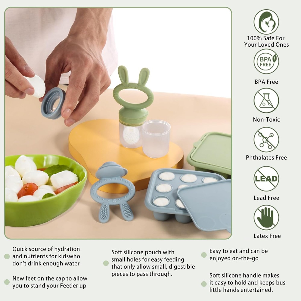 Baby Food Freezer Tray, Silico - Baby Food Homemade ulasan dan harga