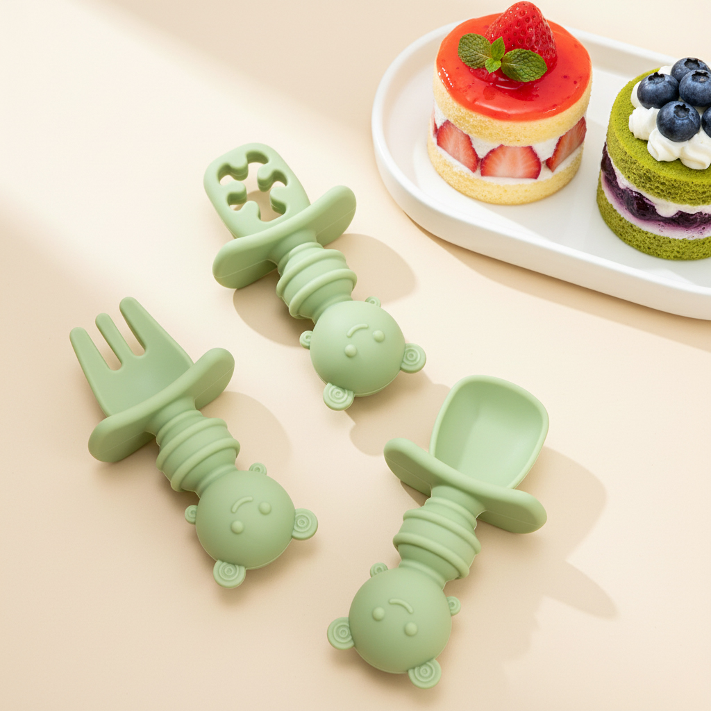 3pcs Short Handle Bee Spoon &  - Baby Food Dispensing Spoon ulasan dan harga
