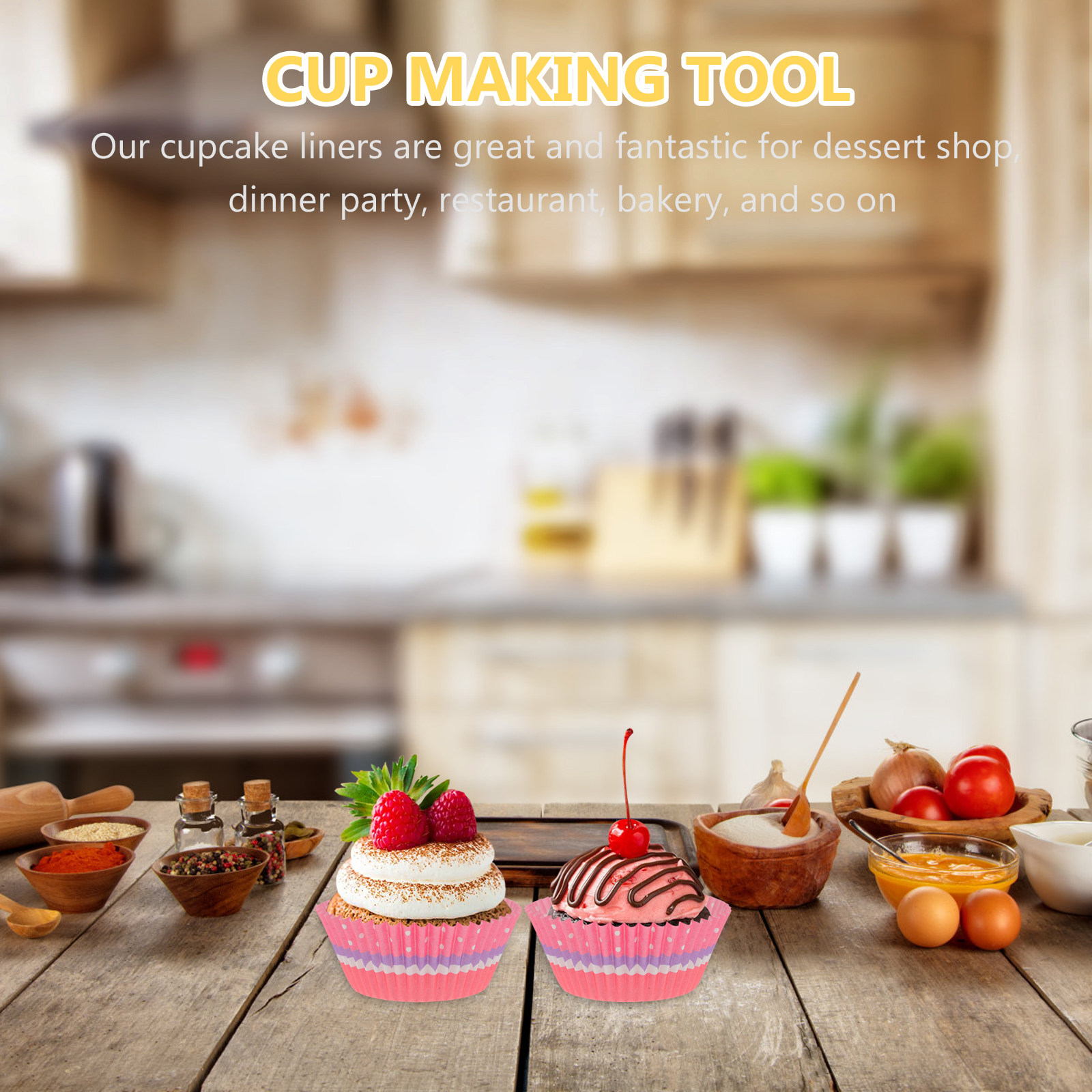 200Pcs Rainbow Cupcake Liners  - Baby Food Usa ulasan dan harga