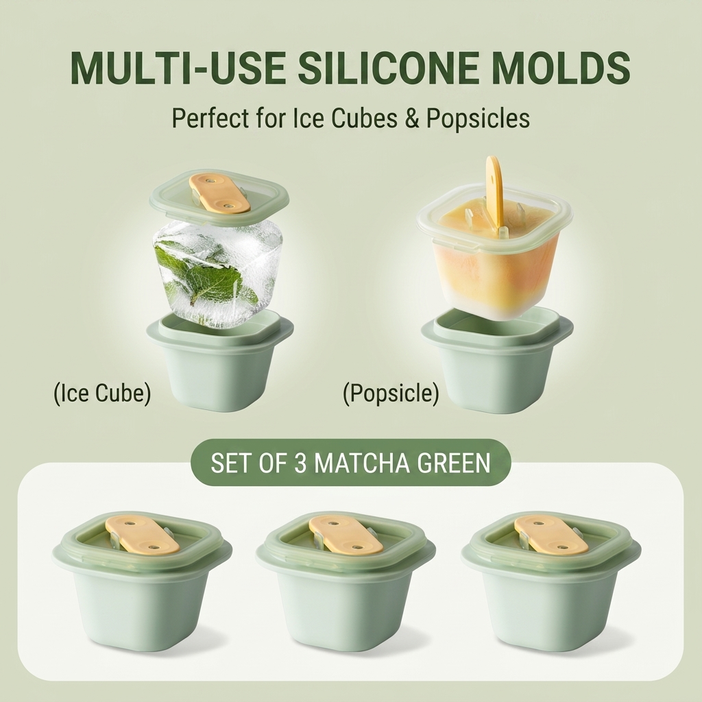 Silicone Ice-Cube Tray Mold Wi - Baby Food Homemade ulasan dan harga