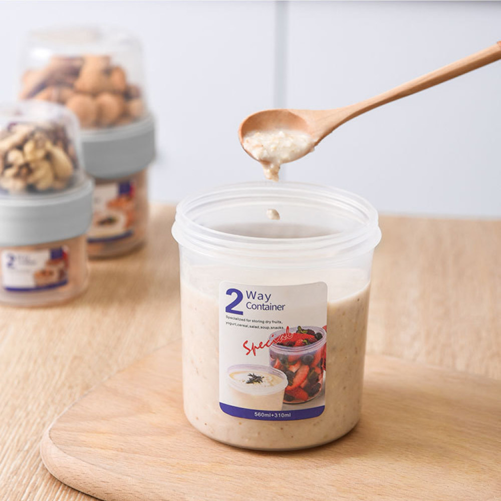Double Layer Leakproof Food Ca - Baby Food For Travelling ulasan dan harga
